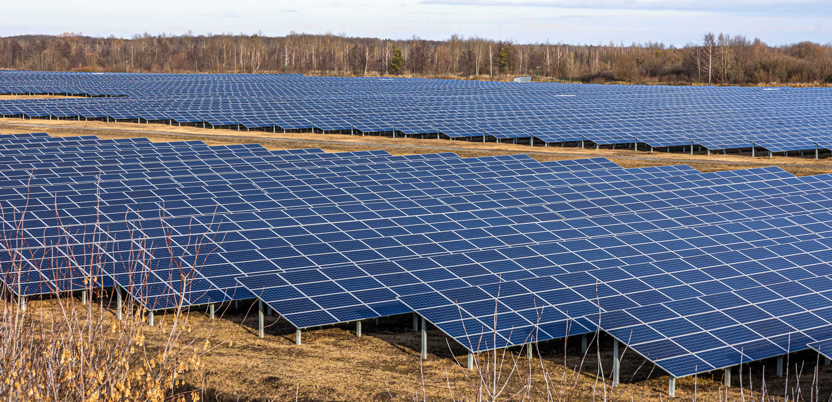 Rooftop solar panel installation at the Flexothene facility